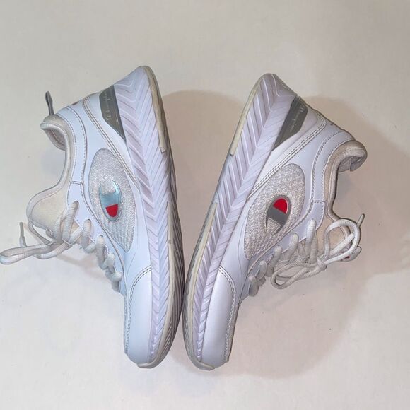 Champion Women's White and Silver Sneakers Size 7.5w - Picture 3 of 12